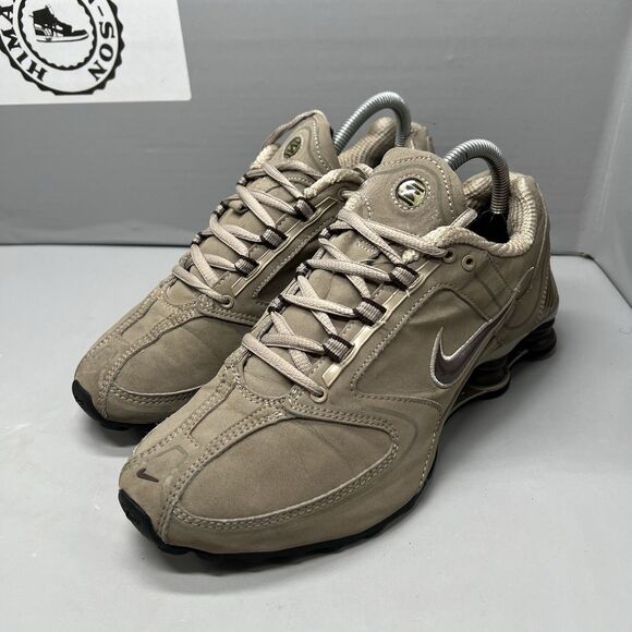 Nike Shox RNG Women Beige Reflective  Athletic Running Shoes 314775-021 Size 8 - Picture 3 of 15